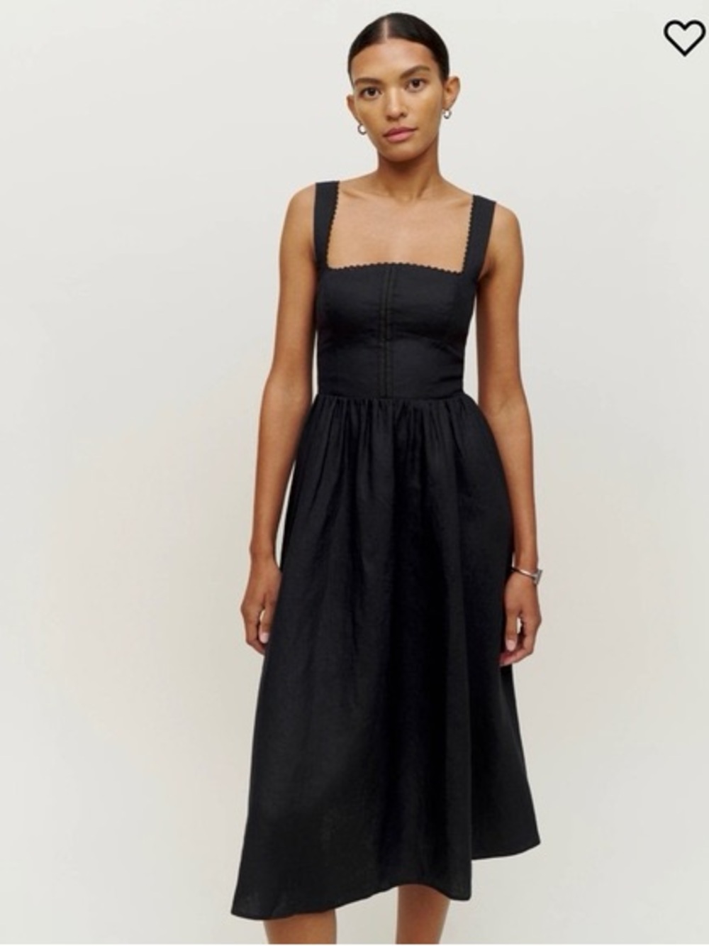 Reformation black Tagliatelle Dress